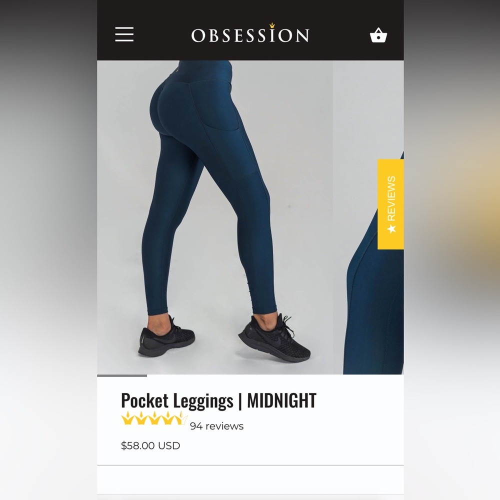 Obsession Leggings with Pockets size small
